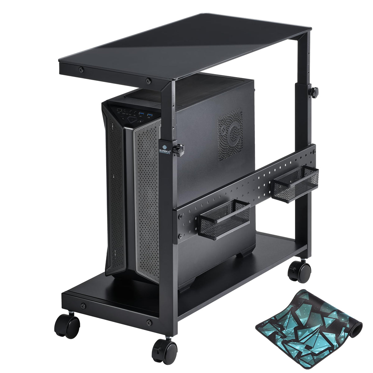 EUREKA ERGONOMIC PC Stand Height Adjustable Black