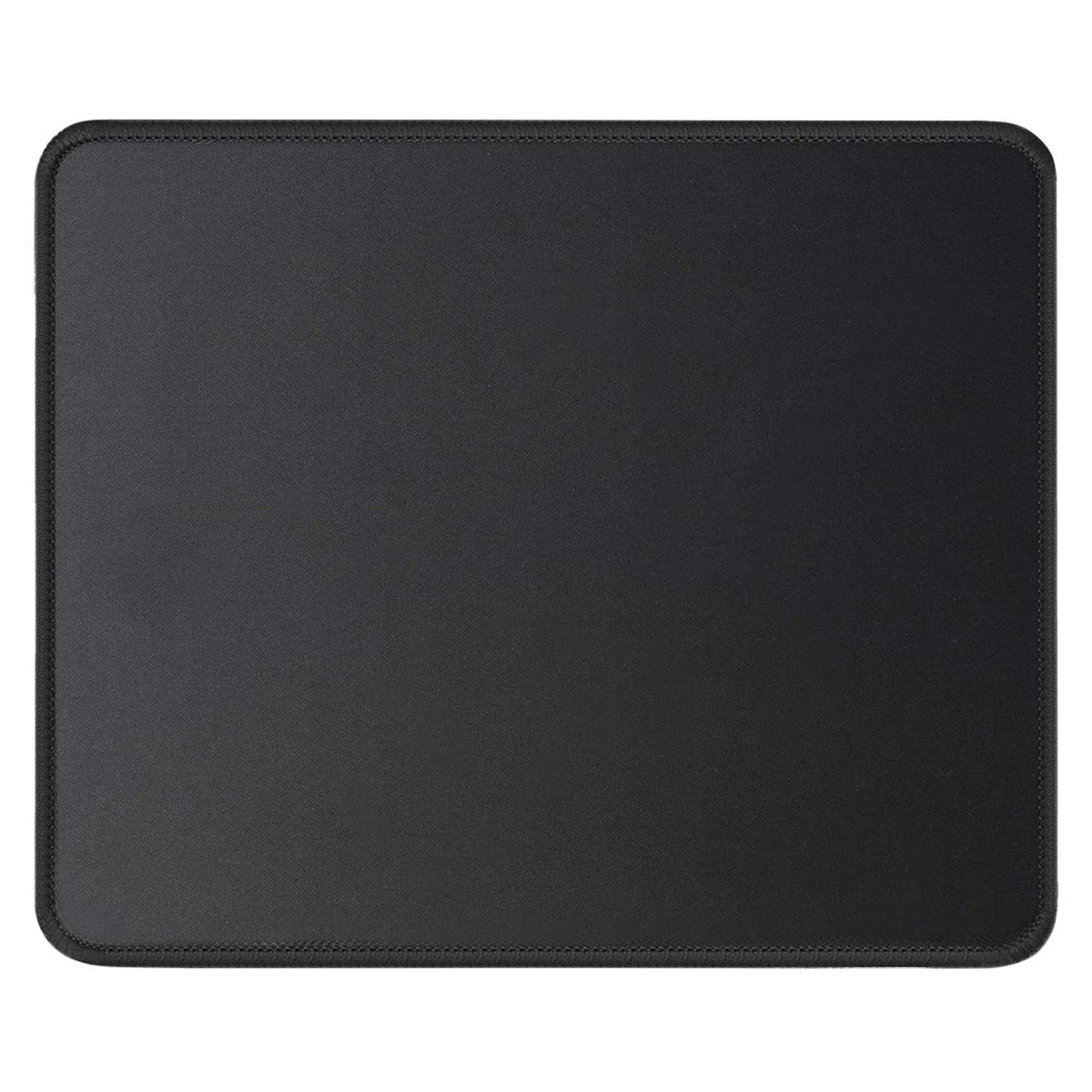 JIKIOU Mouse Pad with Stitched Edge, Perfect Size-10.2x8.3in Black