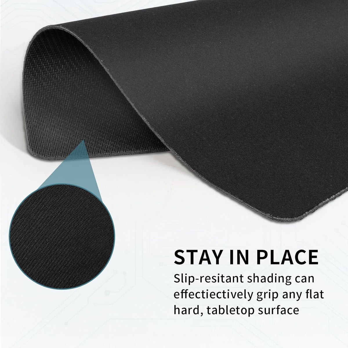 10 Pack Mouse Pad, Ultra-Smooth Gaming Mousepad, Non-Slip Rubber Base, Waterproof Mousepads Bulk Wireless Mouse, Mouse Pad for Desk, Laptop, PC & Office, Small Portable, 9 * 7 in, Black