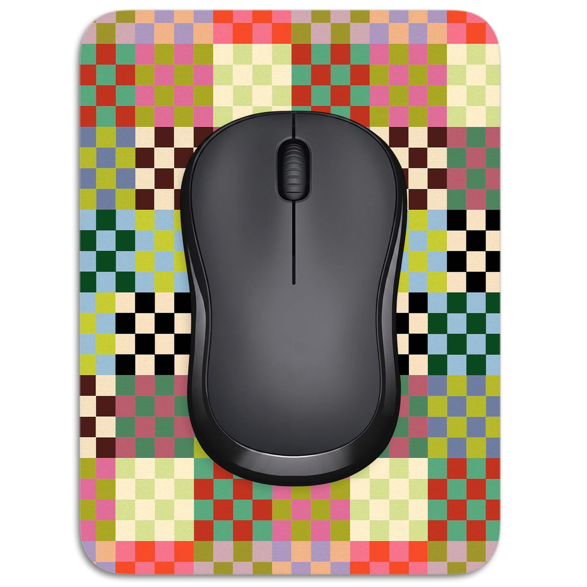 Small Mouse Pad, 6 x 8 Inch Thick Rubber Premium-Textured Non-Slip Portable & Washable Mini Mouse Mat for Women Men Wireless Laptops Keyboard Tray Gaming Work Computer Office Travel, Black