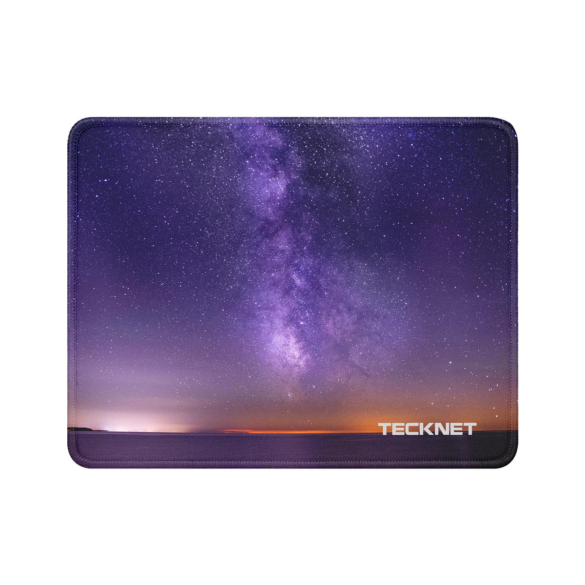 TECKNET Mouse Pad with Durable Anti-fray Stitching, Black Small Mousepad