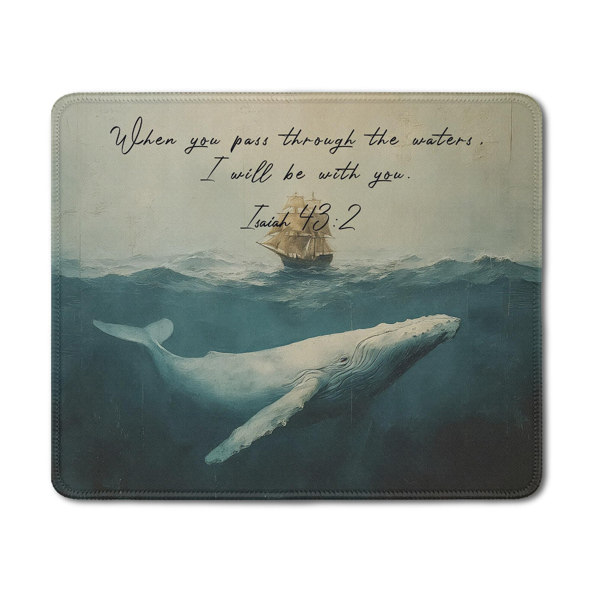 Inspirational Christian God Says I Am Mouse Pad, Minimalist Boho Floral Bible Verse Affirmation Mouse Pads Mousepad for Home Office Dorm Computers Laptop Supplies Desk Accessories, 9.5x7.9 Inch