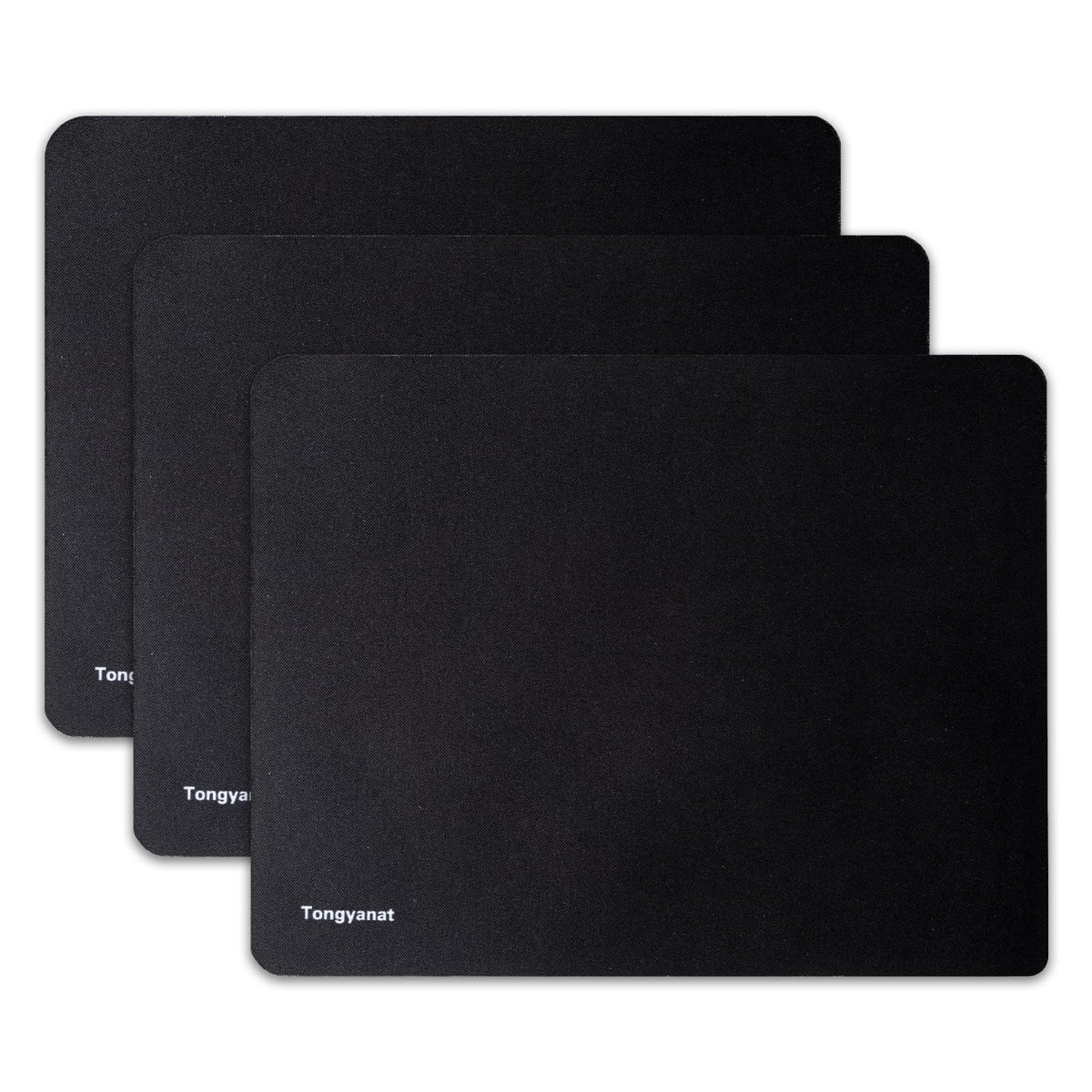 10 Pack Mouse Pad, Ultra-Smooth Gaming Mousepad, Non-Slip Rubber Base, Waterproof Mousepads Bulk Wireless Mouse, Mouse Pad for Desk, Laptop, PC & Office, Small Portable, 9 * 7 in, Black