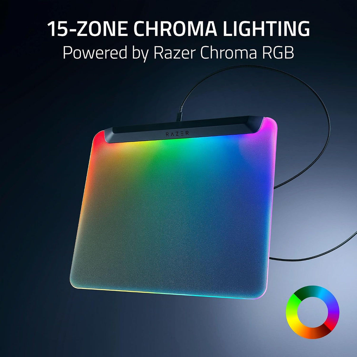 Razer Firefly V2 Pro Fully Illuminated RGB Gaming Mouse Mat, Black