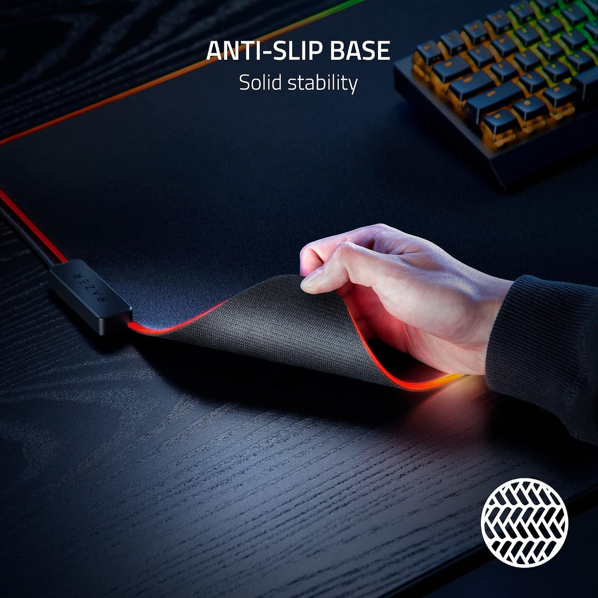 Razer Strider Chroma Hybrid Gaming Mouse Mat with Chroma RGB