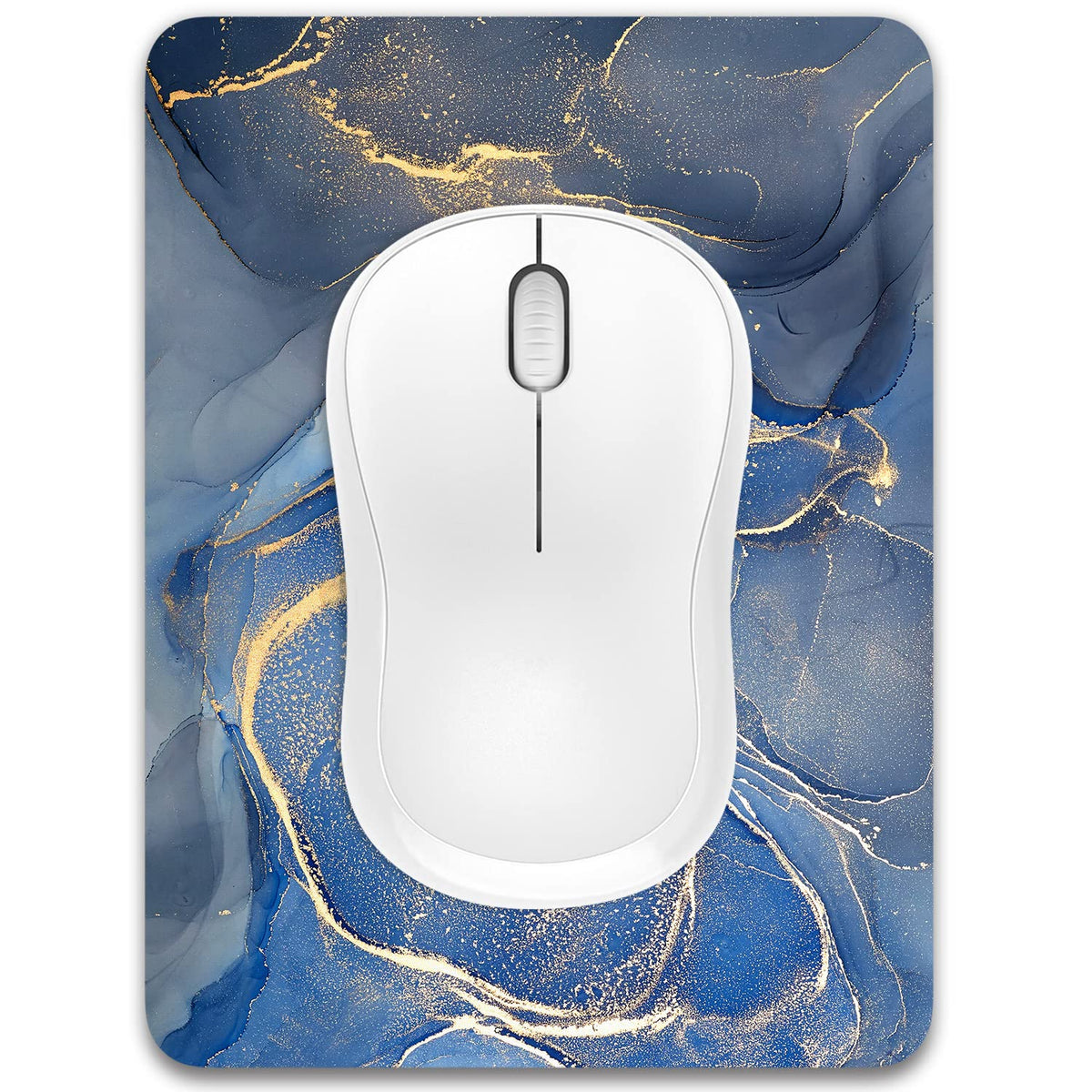 Small Mouse Pad, 6 x 8 Inch Thick Rubber Premium-Textured Non-Slip Portable & Washable Mini Mouse Mat for Women Men Wireless Laptops Keyboard Tray Gaming Work Computer Office Travel, Black