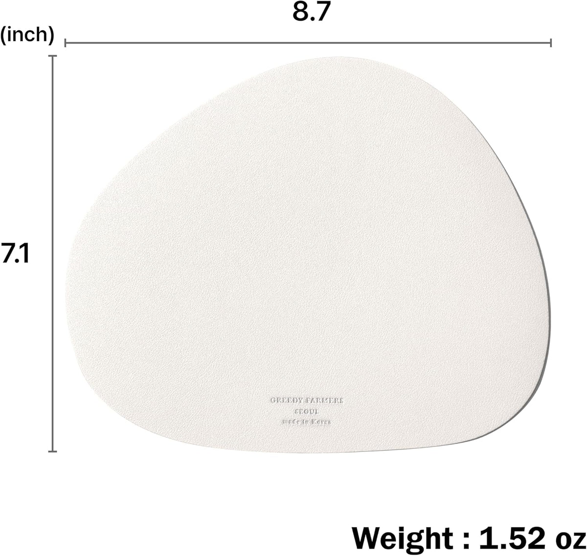 GREEDY FARMERS Mouse pad, Non-Slip Washable Waterproof Computer Mouse pad (Vanilla Cream)
