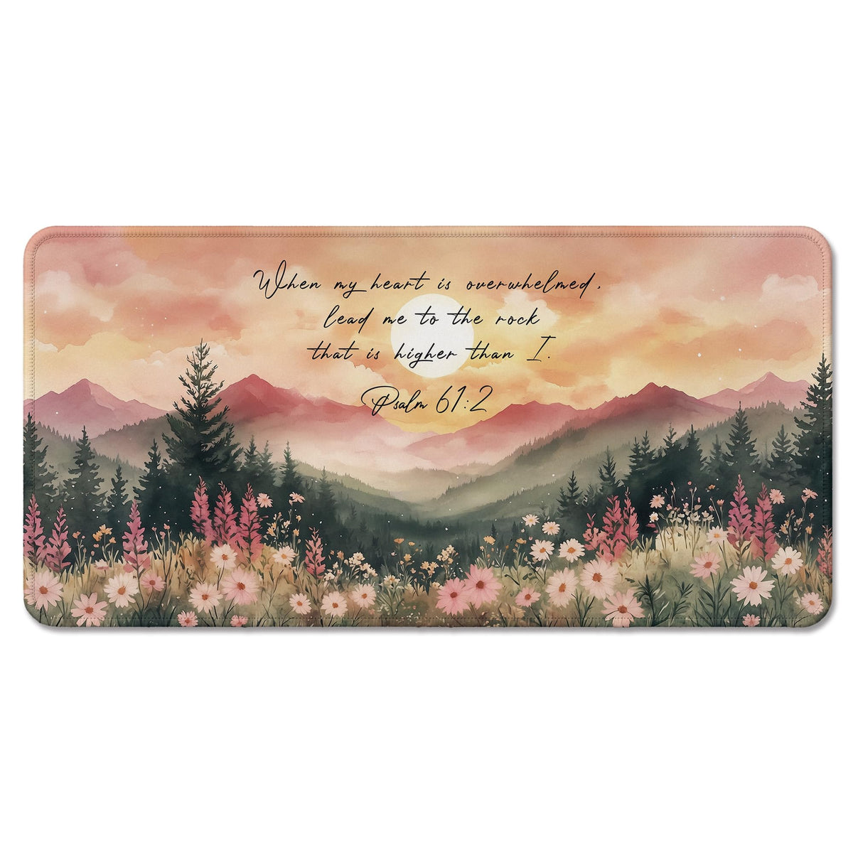 Inspirational Christian God Says I Am Mouse Pad, Minimalist Boho Floral Bible Verse Affirmation Mouse Pads Mousepad for Home Office Dorm Computers Laptop Supplies Desk Accessories, 9.5x7.9 Inch