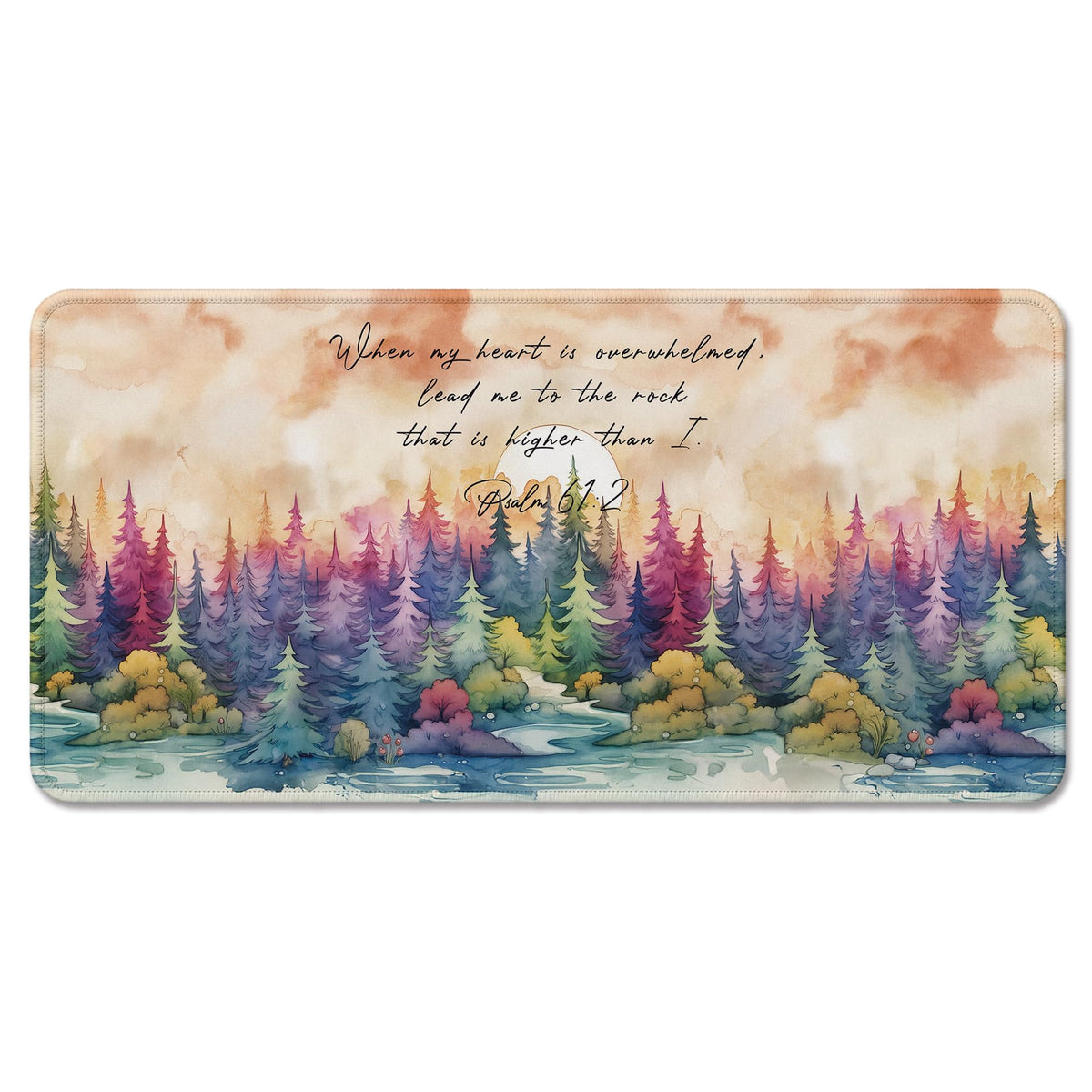 Inspirational Christian God Says I Am Mouse Pad, Minimalist Boho Floral Bible Verse Affirmation Mouse Pads Mousepad for Home Office Dorm Computers Laptop Supplies Desk Accessories, 9.5x7.9 Inch