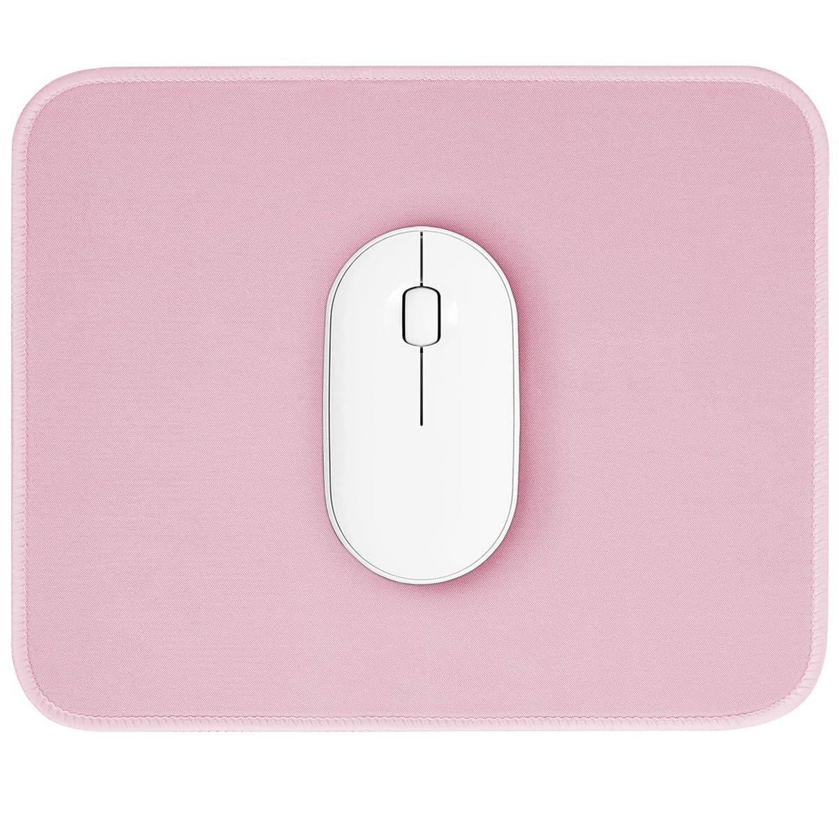 Pink Mouse Pad, Nice and Cute Mouse Pad, Splash-Proof Textured 10.2 x 8.2Inch, Stitched Edge Non-Slip Waterproof Rubber