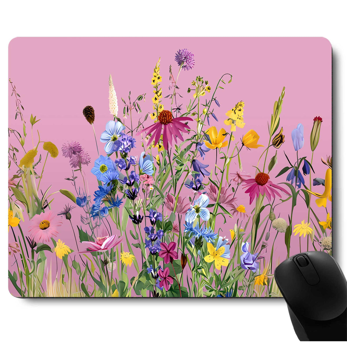 Cute Dog Mouse Pad,Three Adorable Golden Retrievers Healing Smiles That Blend Seamlessly with The Warmth of a Lazy Afternoon Sun Mouse Pad, Non-Slip Rubber Base Mousepad Waterproof for Kids Desk Pad