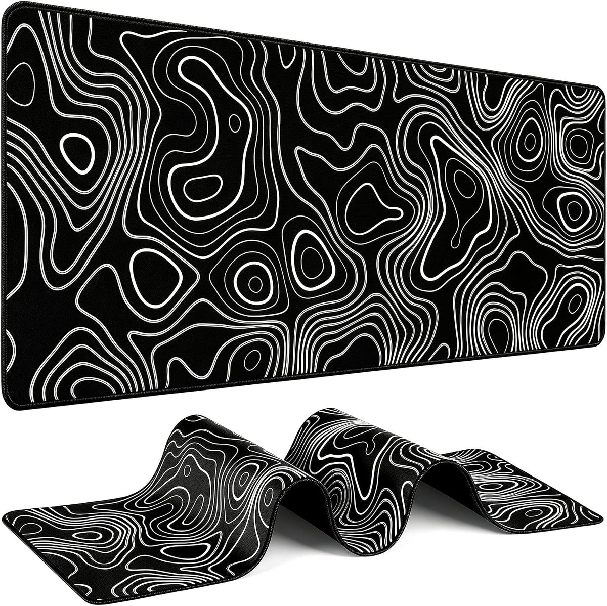 Mouse Pad Gaming - Desk Mat for Keyboard and Mouse - Large Mouse Pads for Desk, Gaming Mousepad with Non-Slip Base, Desks Pad (31.5" X 11.8") for Game, Office and Home