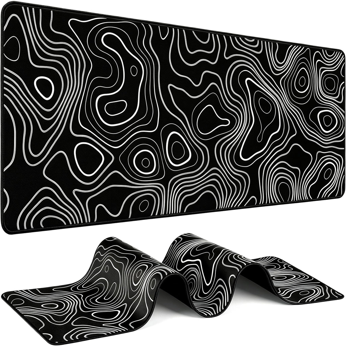 Mouse Pad Gaming - Desk Mat for Keyboard and Mouse - Large Mouse Pads for Desk, Gaming Mousepad with Non-Slip Base, Desks Pad (31.5" X 11.8") for Game, Office and Home