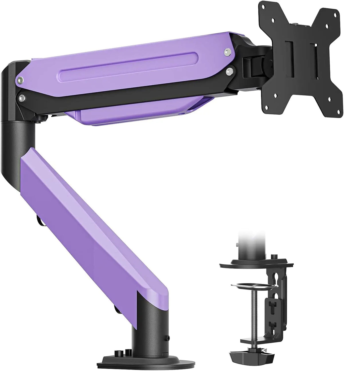 Monitor Mount Gas Spring Monitor Arm Desk Mount Fully Adjustable Fits 17 20 22 23 24 26 27 32 35 inch Monitors Weight Capacity up to 24.25 lbs